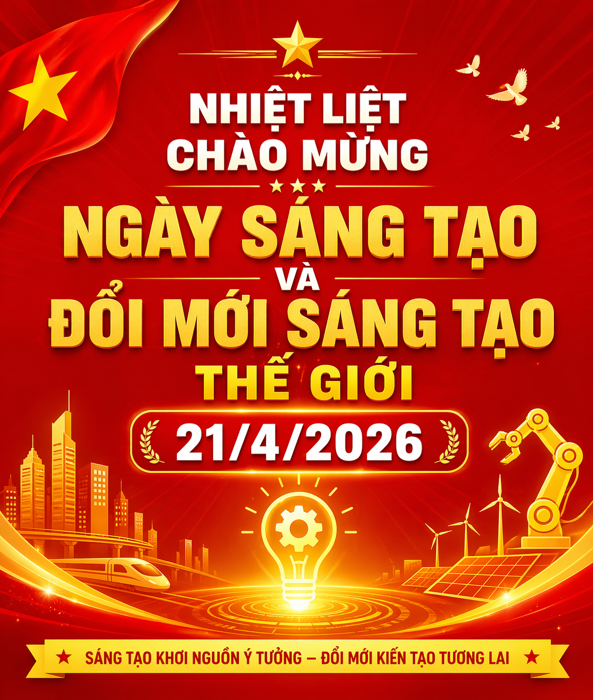 Cục Chuyển đổi số - Bộ Nông nghiệp và Môi trường hưởng ứng Ngày Sáng tạo và Đổi mới sáng tạo thế giới 21/4/2026